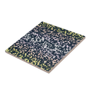 Quirky Cute Retro Boho Flora Pangender Pride Flag Ceramic Tile