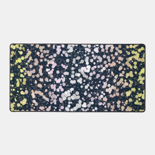 Quirky Cute Retro Boho Flora Pangender Pride Flag Desk Mat (Front)