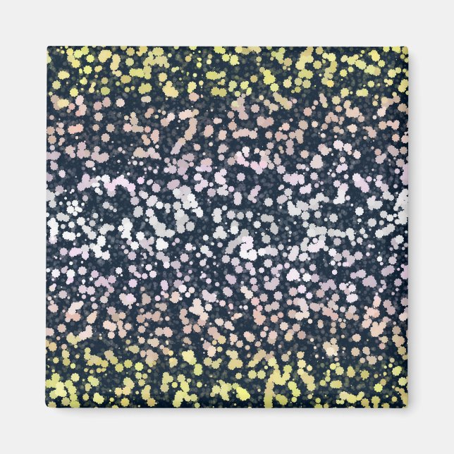 Quirky Cute Retro Boho Flora Pangender Pride Flag Magnet (Front)
