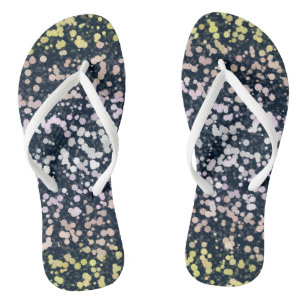 Quirky Cute Retro Boho Flora Pangender Pride Flag Thongs