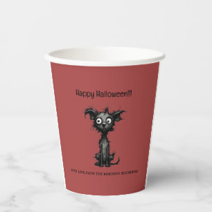 Quirky Dog Happy Halloween  Paper Cups
