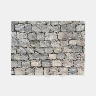 Quirky Dry Stone Wall Fleece Blanket
