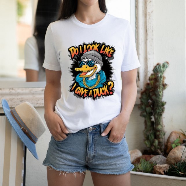 Quirky Duck: Do I Look Like I Give A Duck T-Shirt (Creator Uploaded)