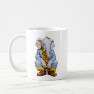 Quirky Elephant Man Coffee Mug