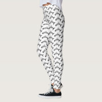 Quirky Fish Bone Black and White Pattern