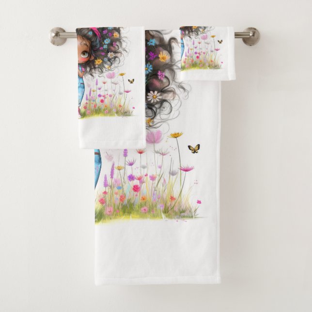 Quirky Girl Crazy Blessed Towel Set (Insitu)
