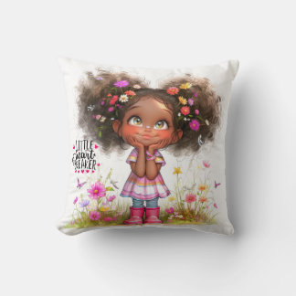 Quirky Girl Heartbreaker Throw Pillow