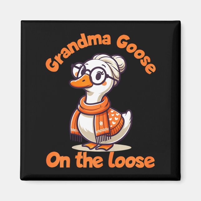 Quirky Goose Creations Funny Grandma Goose On The  Magnet (Front)