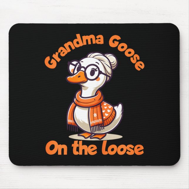 Quirky Goose Creations Funny Grandma Goose On The  Mouse Pad (Front)