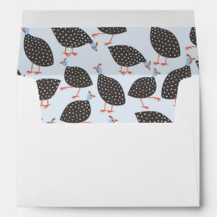 Quirky Guinea Fowl Bird Pattern Envelope