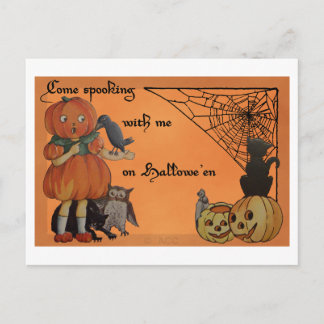 Quirky Halloween Postcard