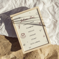 Quirky Hand Drawn Gelato Bar