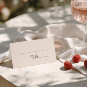 Quirky Handwritten Wedding Place Card