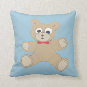 Quirky Happy Teddy Bear Cushion