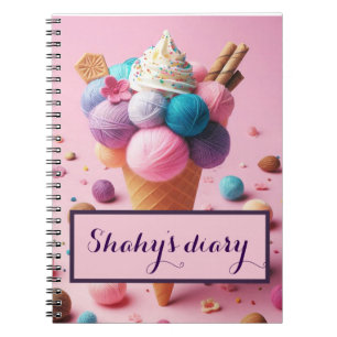 quirky ice-cream notebook