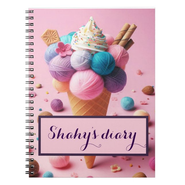 quirky ice-cream notebook (Front)