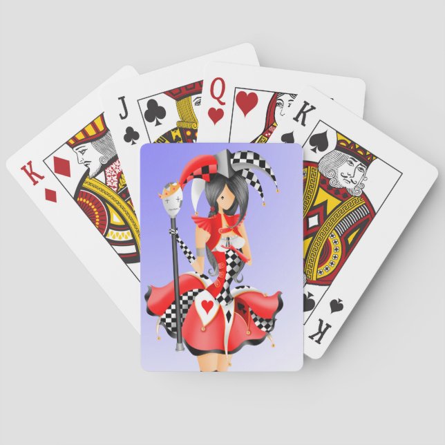 Quirky Jester & Puppet King  Playing Cards (Back)
