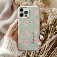 Quirky Kawaii Axolotl Pattern