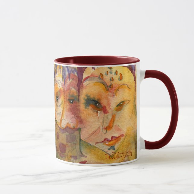 Quirky Ladies I Watercolor Mug (Right)