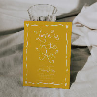 Quirky Love Is In the Air Bridal Shower Yellow