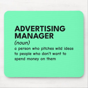 Quirky Marketing Manager Definition Mouse Pad
