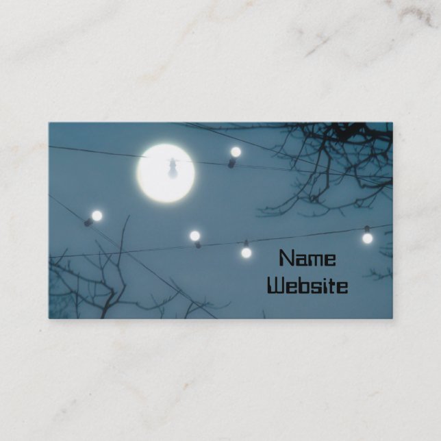 Quirky Moon Business Card (Front)