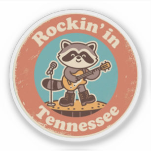 Quirky Musical Charm_ Tennessee Vintage Racoon 