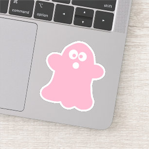Quirky Pink Halloween Ghost