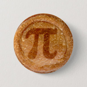 Quirky Pork Pie Symbol  6 Cm Round Badge