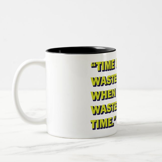 Quirky Quote Two-Tone Coffee Mug (Left)