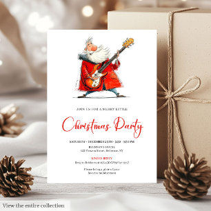 Quirky Santa Claus Funny Office Christmas Invite