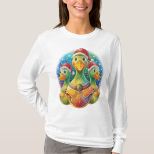Quirky Santa Ducks Tee