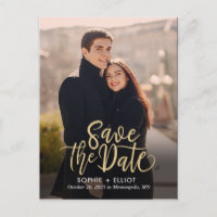 Quirky Script EDITABLE COLOR Save The Date