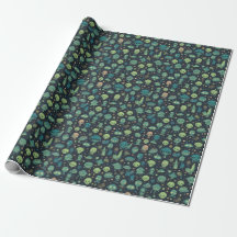 Quirky Sea Creatures and Aliens Pattern