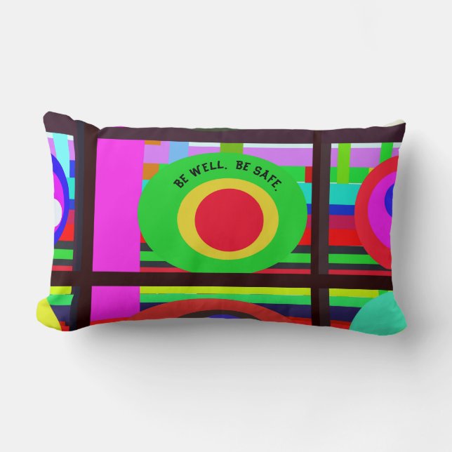 Quirky Shades of Fun Lumbar Cushion (Front)