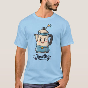 Quirky Short Percolator Jimothy Playful Vibe T-Shirt