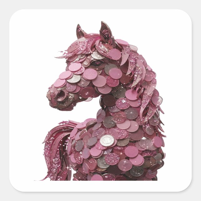 Quirky Silver Abstract Gift Sticker (Front)