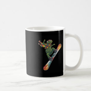 Quirky Snowboarding Lizard Winter Sports  Coffee Mug