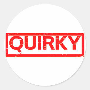 Quirky Stamp Classic Round Sticker