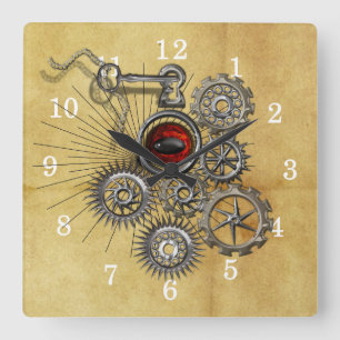 Quirky Steam Punk Clock Work Wall Clock