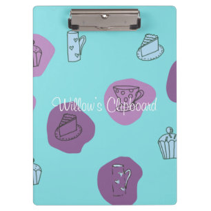 Quirky Tea 2 Clipboard