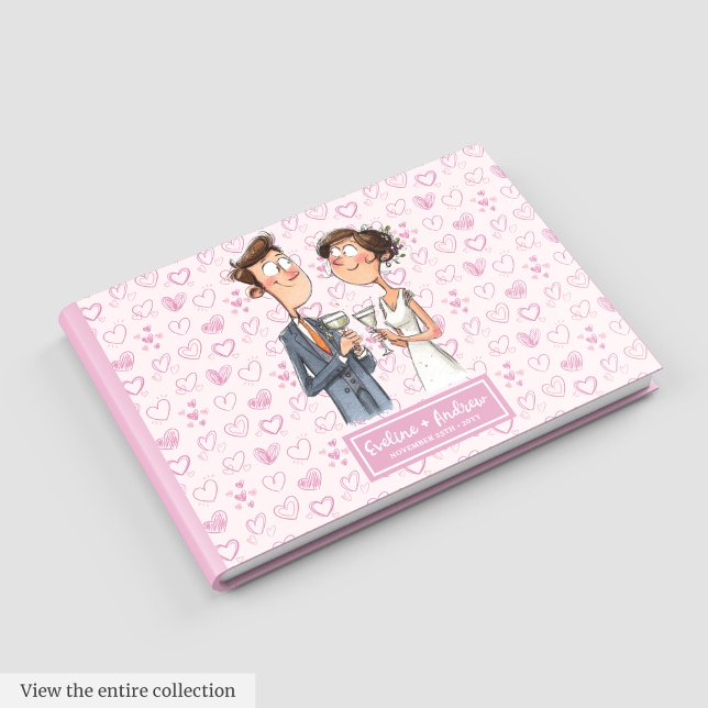 Quirky Wedding Couple Keepsake Guest book (Quirky Wedding Couple Keepsake Guest book)
