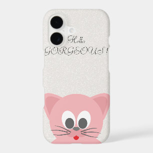 Quirky Whimsical Cat Glittery-Hello Gorgeous