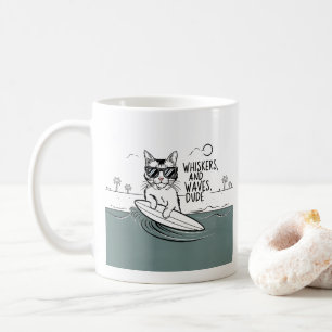 Quirky whiskers and waves dude funny mug