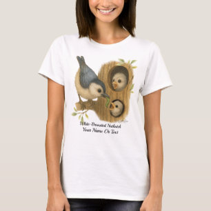 Quirky White-Breasted Nuthatch T-Shirt