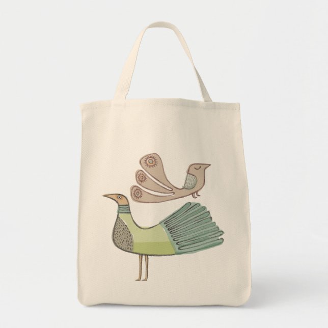 quirkybirds grocery tote (Front)