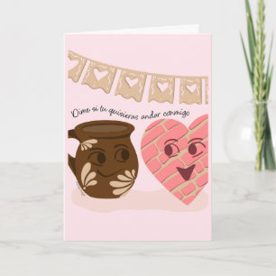 Quisiera Andar Conmigo Valentine Card