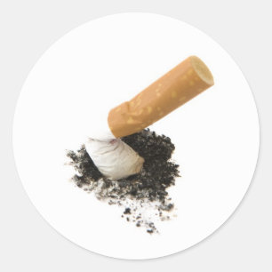 Quit Smoking Classic Round Sticker