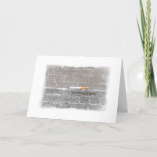 Quit Smoking Congratulations Encouragement Card