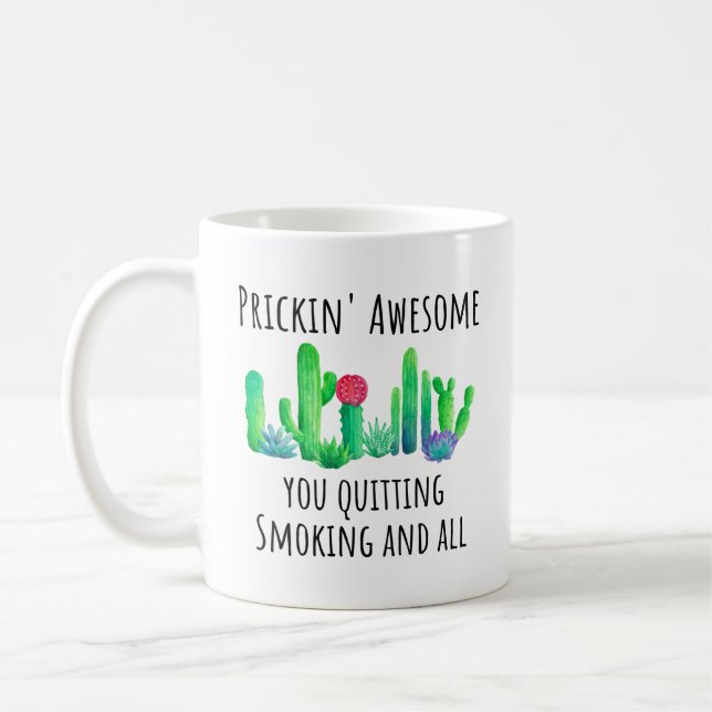 Quit Smoking Congratulations Gift Mug (Left)